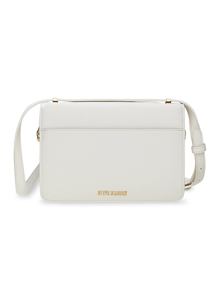 Steve Madden - Bindio-L - Vit handväska med guldfärgad kedja