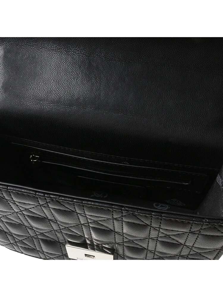 Steve Madden - Bamara-Q - Svart quiltad handväska med silverdetaljer