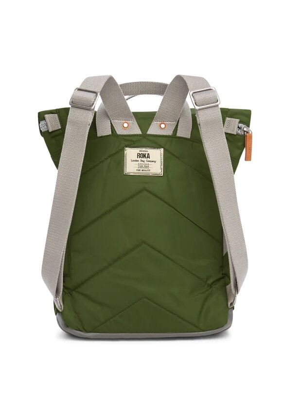 ROKA - Canfield B Recycled Nylon - Grön medium ryggsäck i nylon
