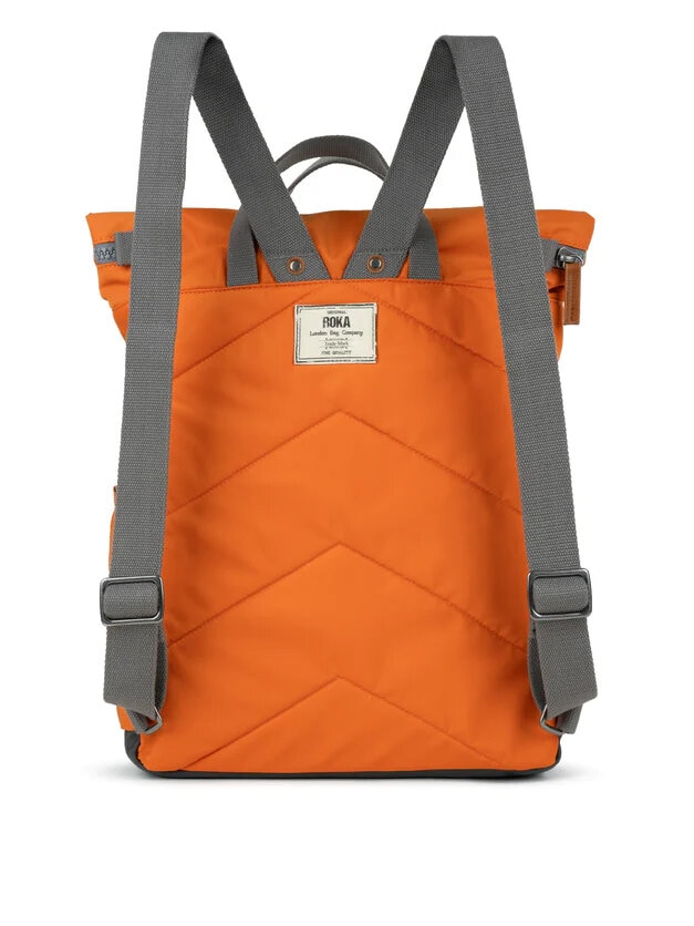 ROKA - Canfield B Recycled Nylon - Orange medium ryggsäck i nylon