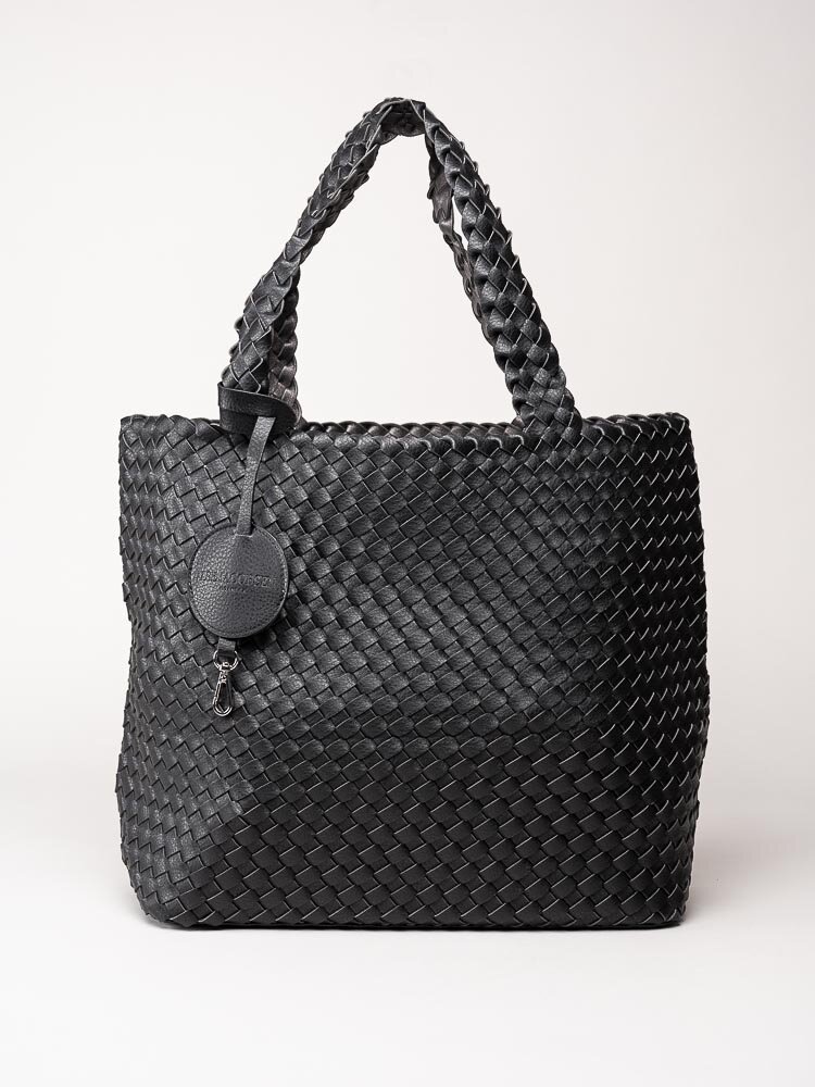 Ilse Jacobsen - Bag08 - Svart flätad vändbar shopper kasse