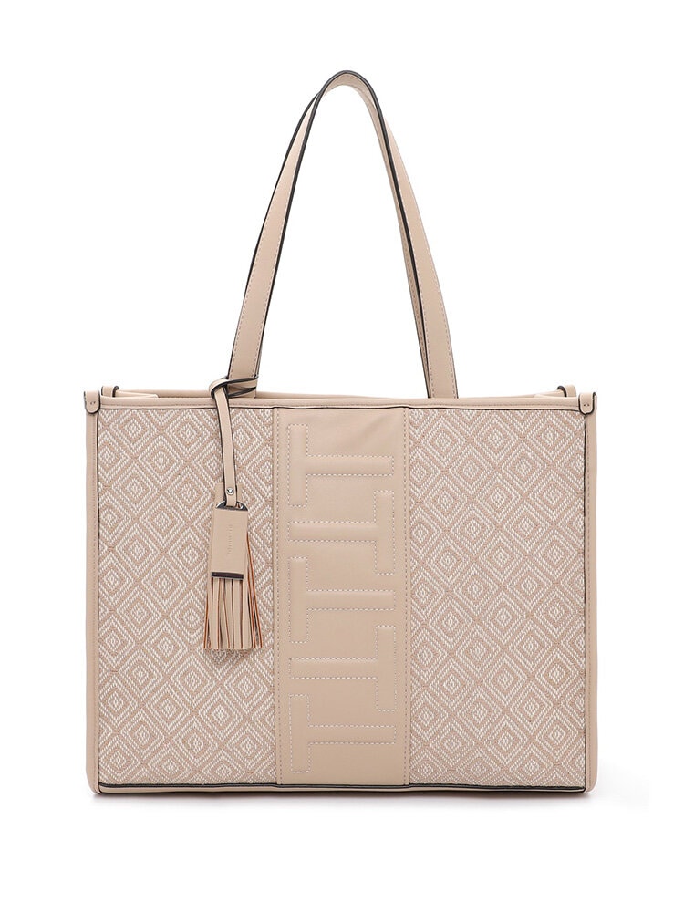 Tamaris - Lolita - Beige city-kasse med snyggt mönster