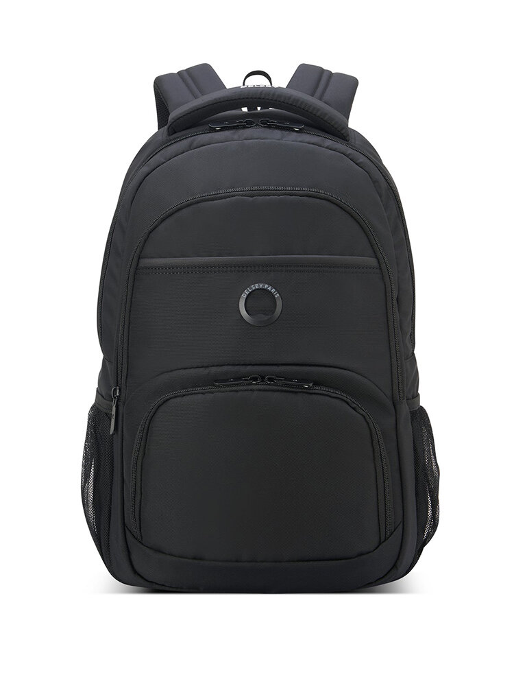 Delsey - Element Backpacks Aviator - Svart ryggsäck i textil