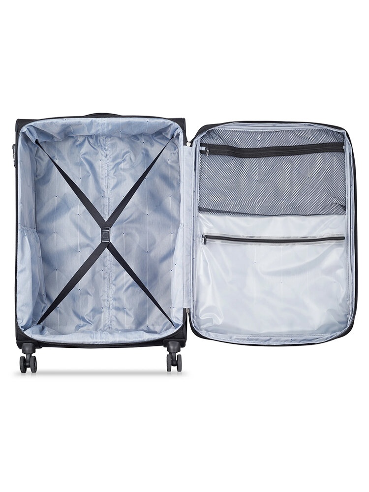 Delsey - Optimax Lite 55 Slim - Svart kabinväska med hjul