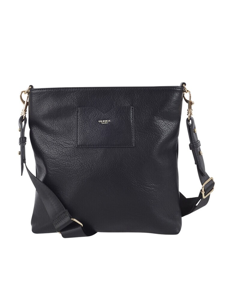 Ulrika Design - Pocket - Svart crossbodyväska i skinnimitation