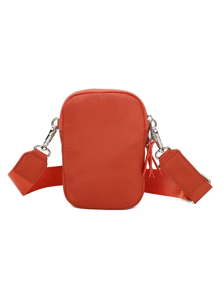 Ulrika Design - Nylon Flow - Orange mobilväska i nylon