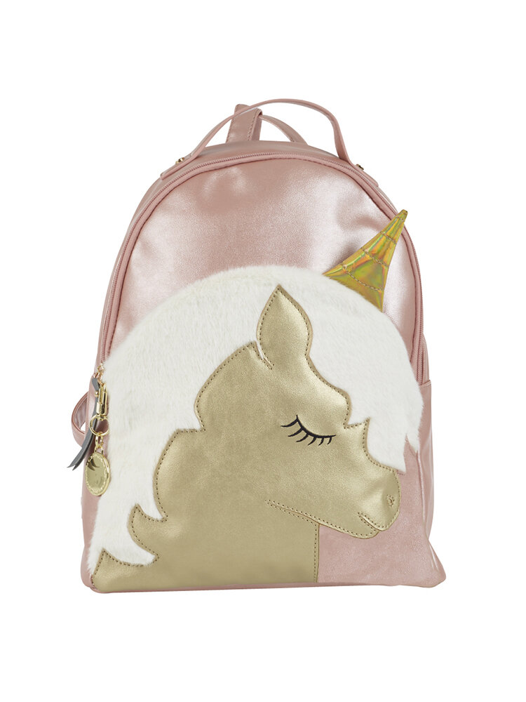 Ulrika Design - Unicorn - Rosa ryggsäck med enhörning