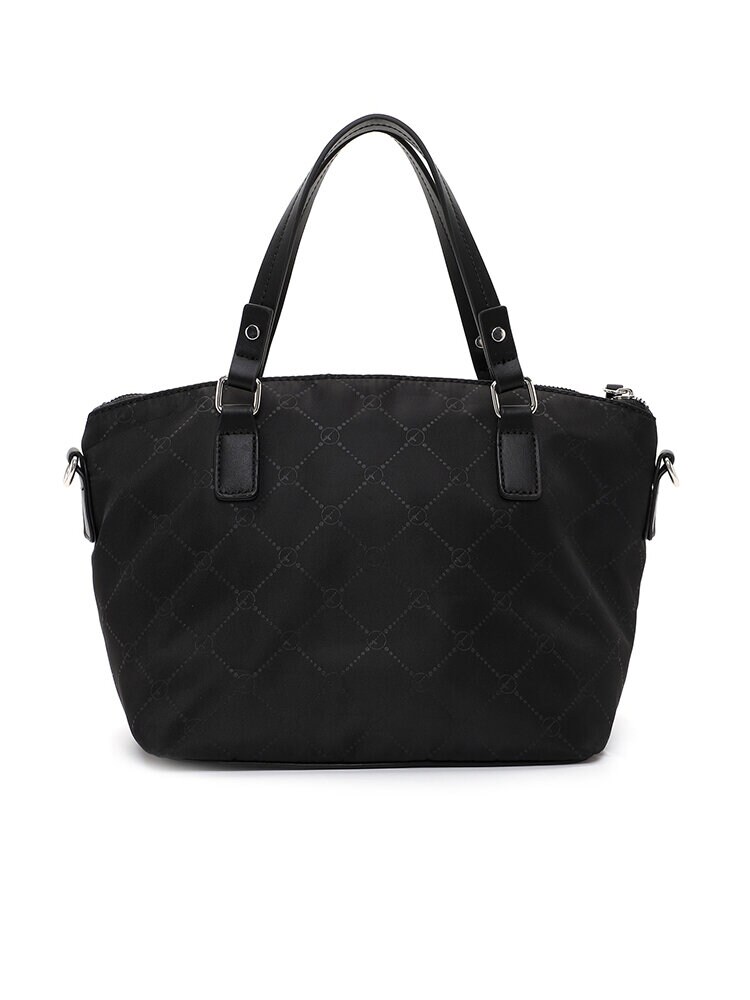 Tamaris bags - Lisa - Svart city-väska i textil med snyggt mönster
