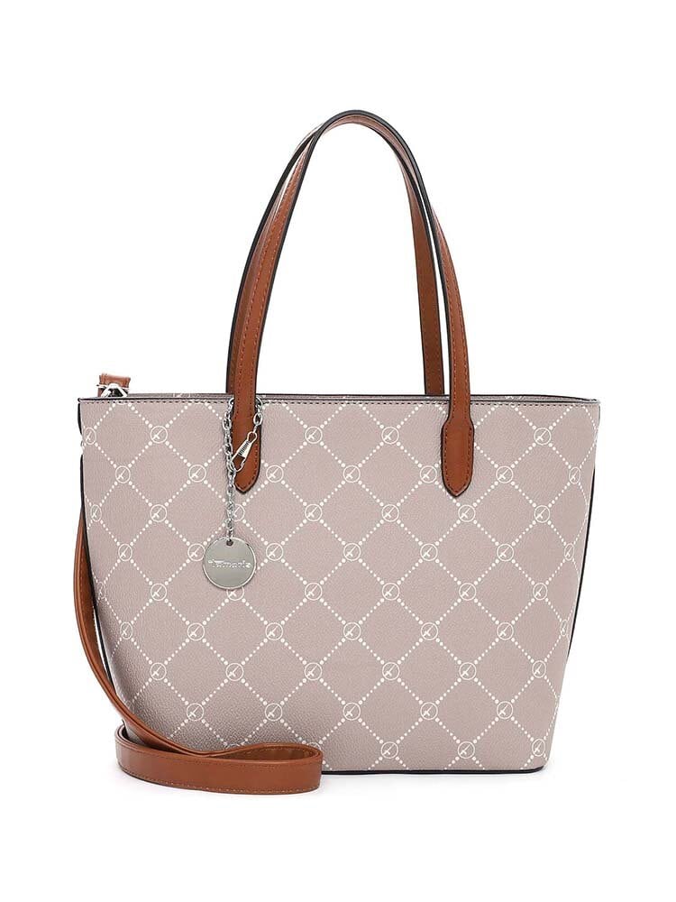 Tamaris - Anastasia Classic - Beige city-kasse med snyggt mönster