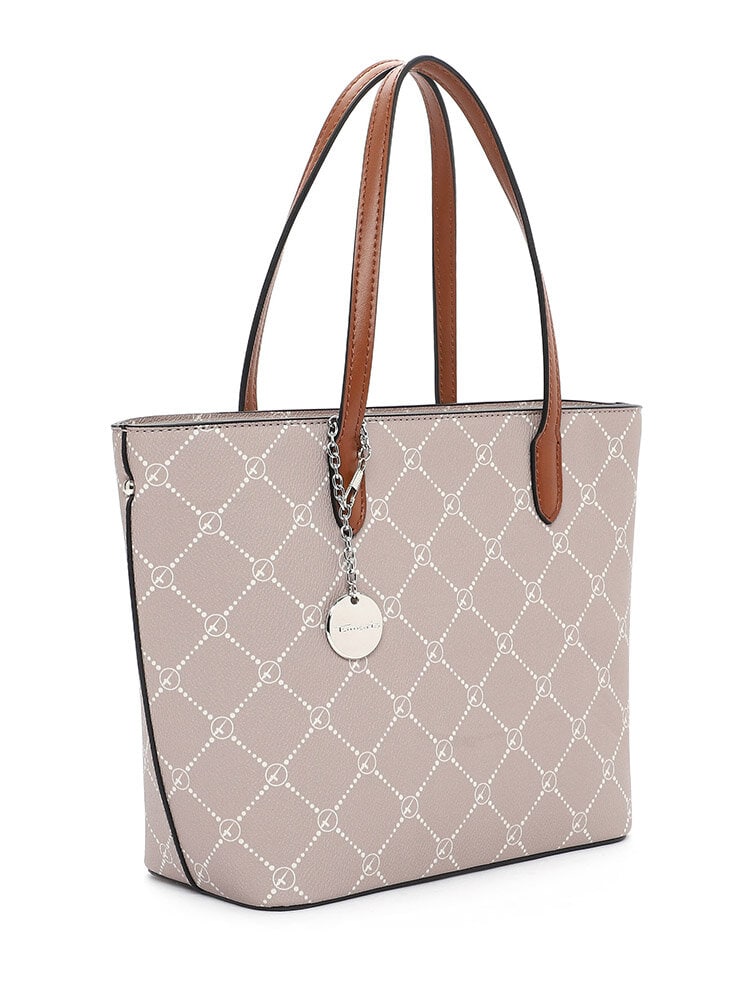 Tamaris bags - Anastasia Classic - Beige city-kasse med snyggt mönster