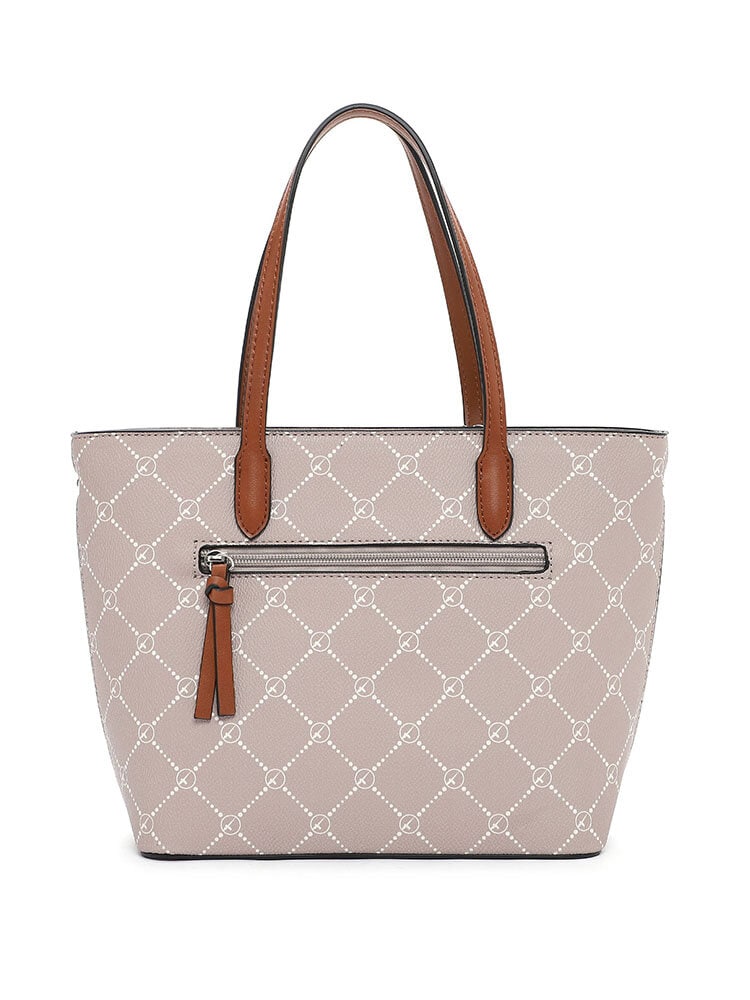 Tamaris bags - Anastasia Classic - Beige city-kasse med snyggt mönster