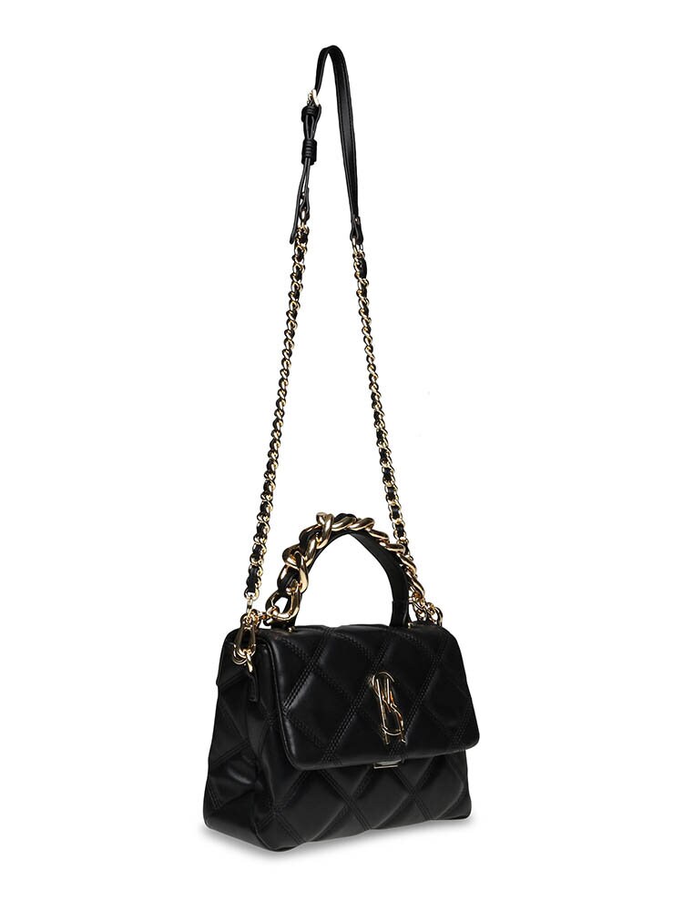 Steve Madden - Bworship - Svart quiltad handväska i skinnimitation