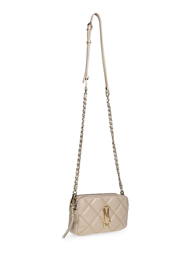 Steve Madden - Bmarvis - Beige quiltad crossbodyväska i skinnimitation