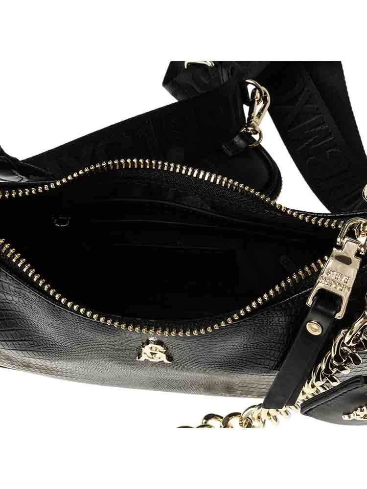 Steve Madden - Bvital-E - Svart crossbodyväska i krokoimitation