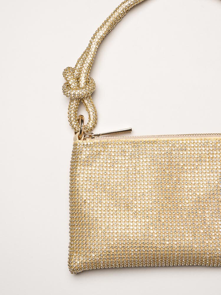 Ulrika Design - Stone Party - Guldfärgad partyväska med strass