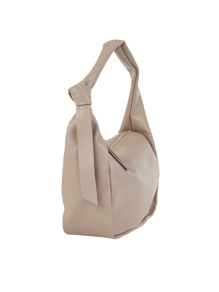 Ulrika Design - Knot - Beige axelremsväska i skinnimitation