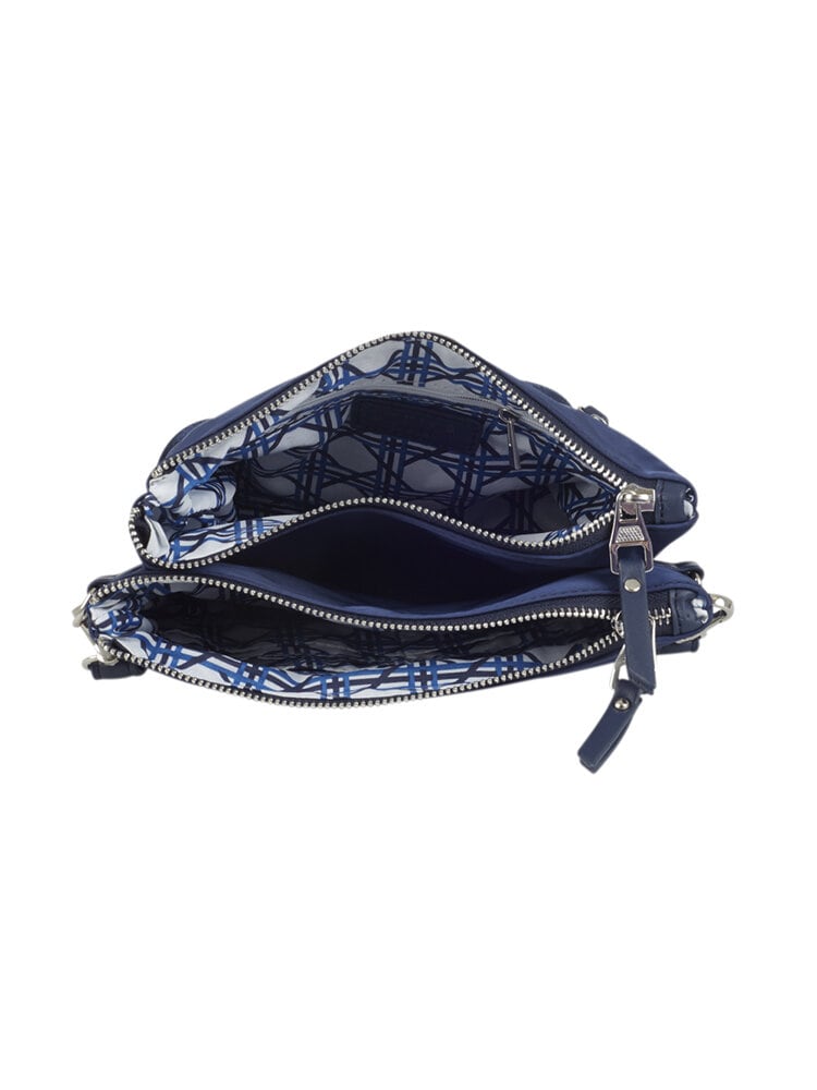 Ulrika Design - Nylon Pocket - Mörkblå axelremsväska i nylon