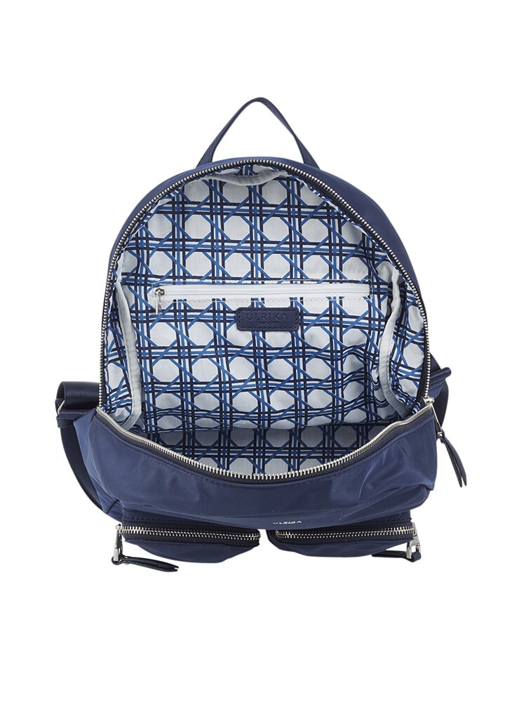 Ulrika Design - Nylon Pocket - Mörkblå ryggsäck i nylon