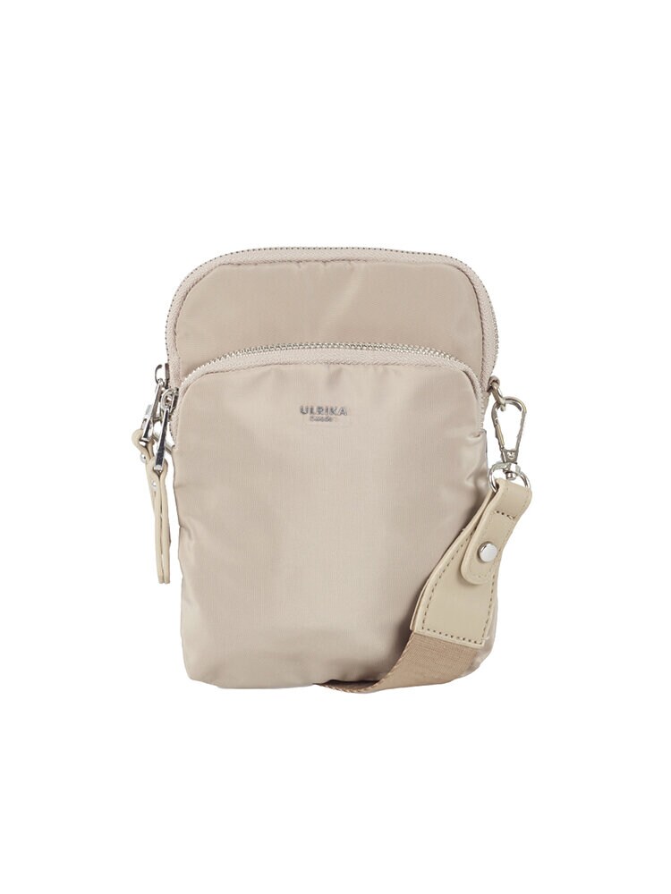 Ulrika Design - Nylon Pocket - Beige mobilväska i nylon