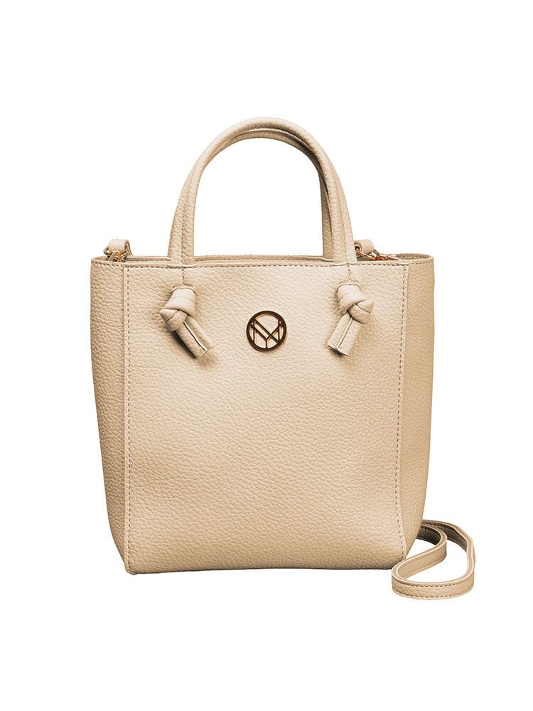 NYPD - Beige tote i skinnimitation