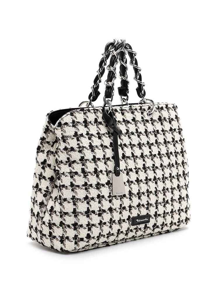 Tamaris bags - Aimee - Hundtandsmönstrad handväska i textil