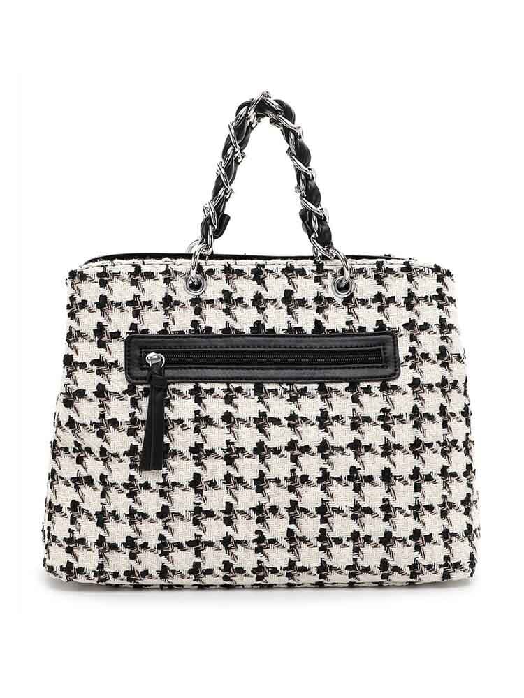 Tamaris bags - Aimee - Hundtandsmönstrad handväska i textil