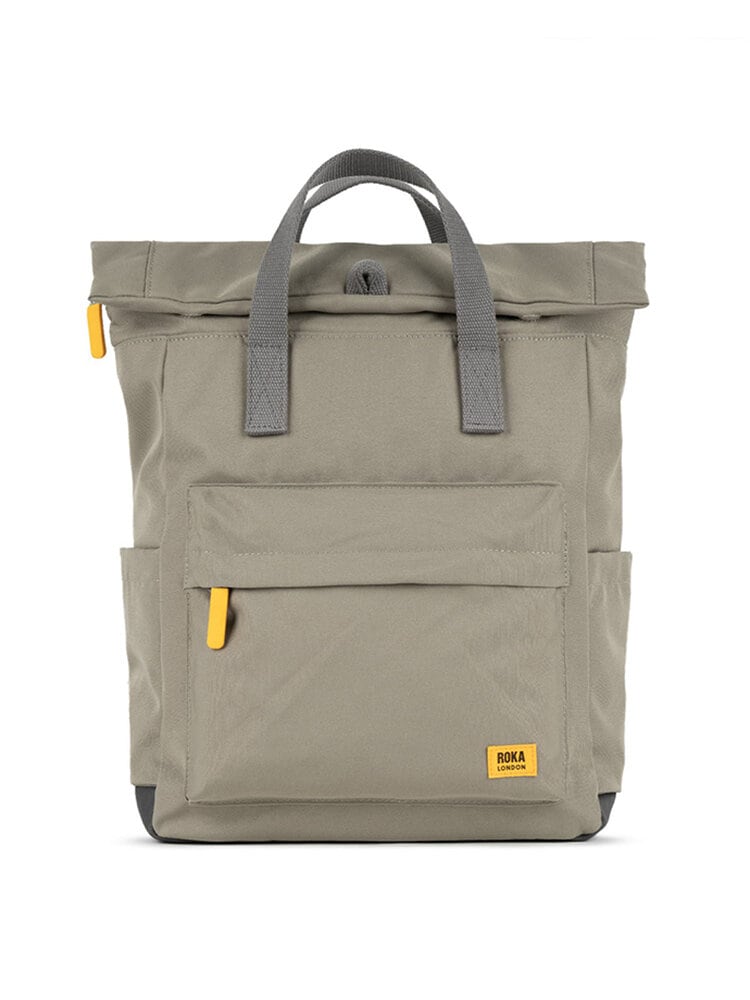 ROKA - Yellow Label Canfield B R - Grön medium ryggsäck i canvas