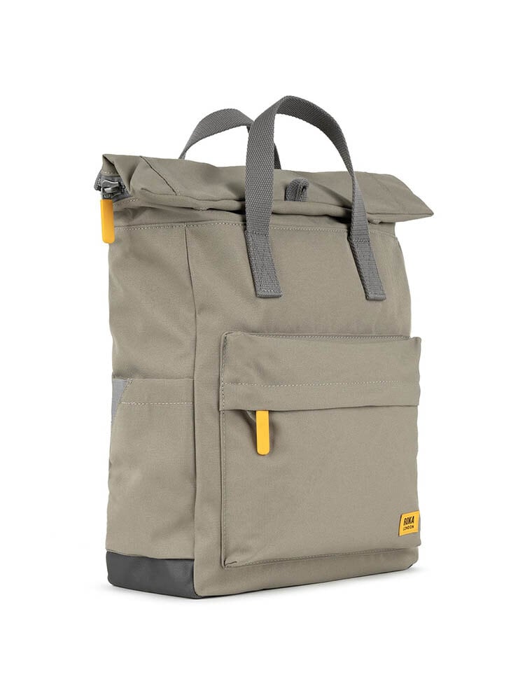 ROKA - Yellow Label Canfield B R - Grön medium ryggsäck i canvas