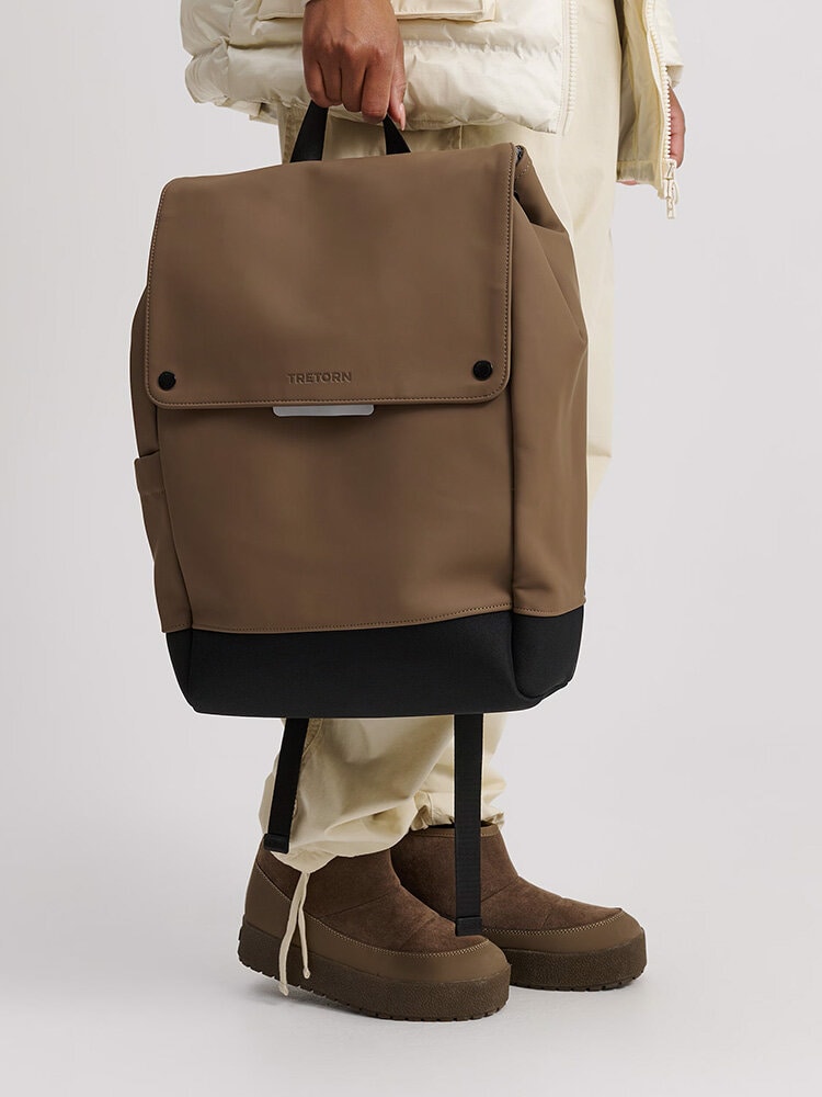 Tretorn - Tretorn Wings Daypack - Brun ryggsäck i slitstarkt material