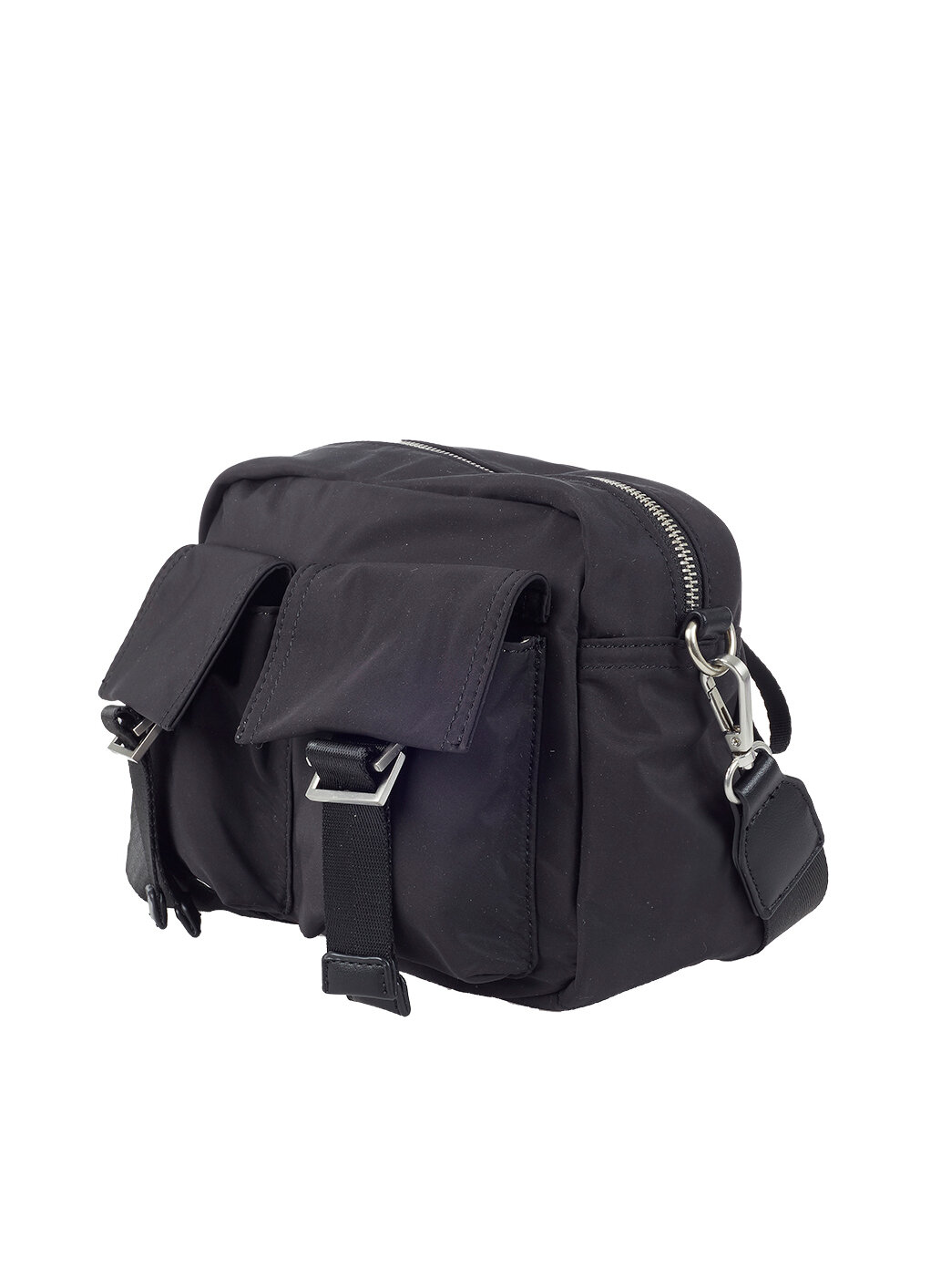 Ulrika Design - Cargo Fickor - Svart handväska i återvunnen textil