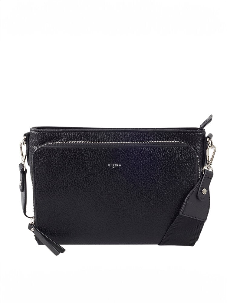 Ulrika Design - Recycled PU 2.0 - Svart väska i mjuk PU med många fack