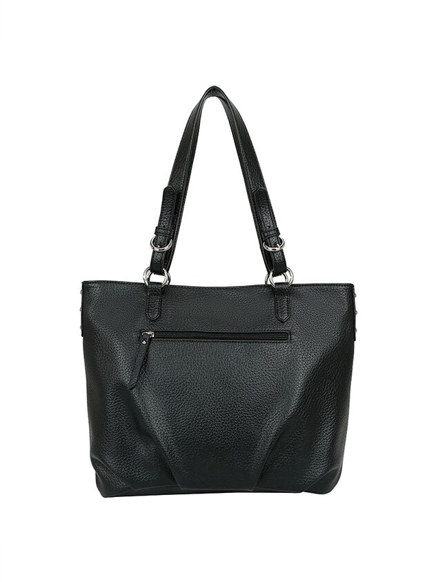 Ulrika Design - Recycled PU 2.0 - Svart väska i mjuk PU med struktur
