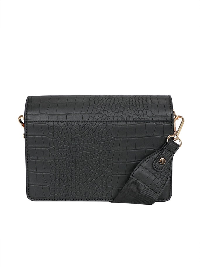 Ulrika Design - Ulrika Croco Box-väska - Svart box-väska med croco mönster
