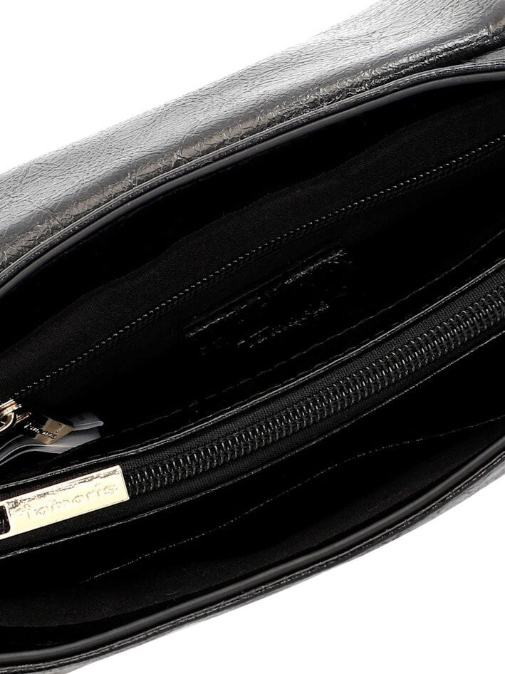 Tamaris bags - Gitta Handbag with flap M - Svart handväska med klafflock