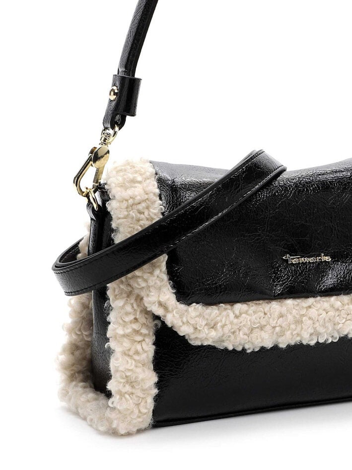 Tamaris bags - Gitta Handbag with flap M - Svart handväska med klafflock