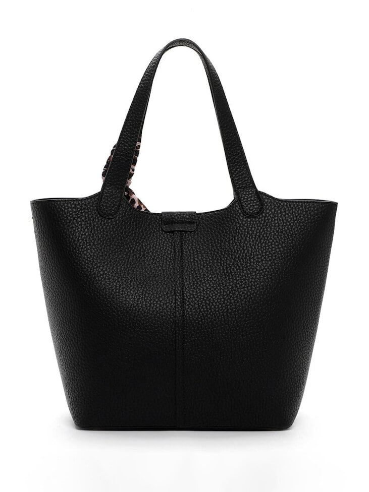 Tamaris bags - Georgia City Shopper M - Svart väska två i  en i mjuk PU