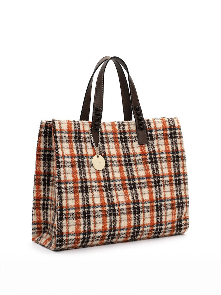 Tamaris Bags - Gwenda City Shopper L - Multifärgad rutig väska två i en