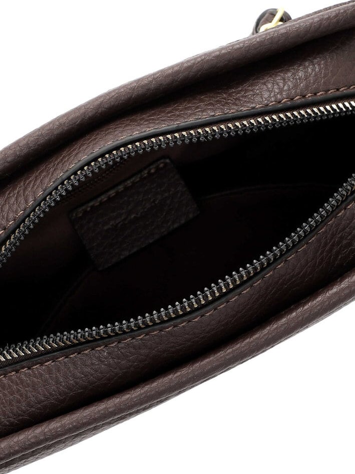 Tamaris bags - Galina Handbag zipper S - Mörkbrun handväska med struktur