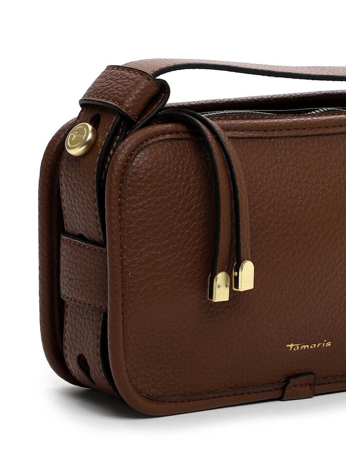 Tamaris bags - Galina Handbag zipper S - Brun handväska med struktur