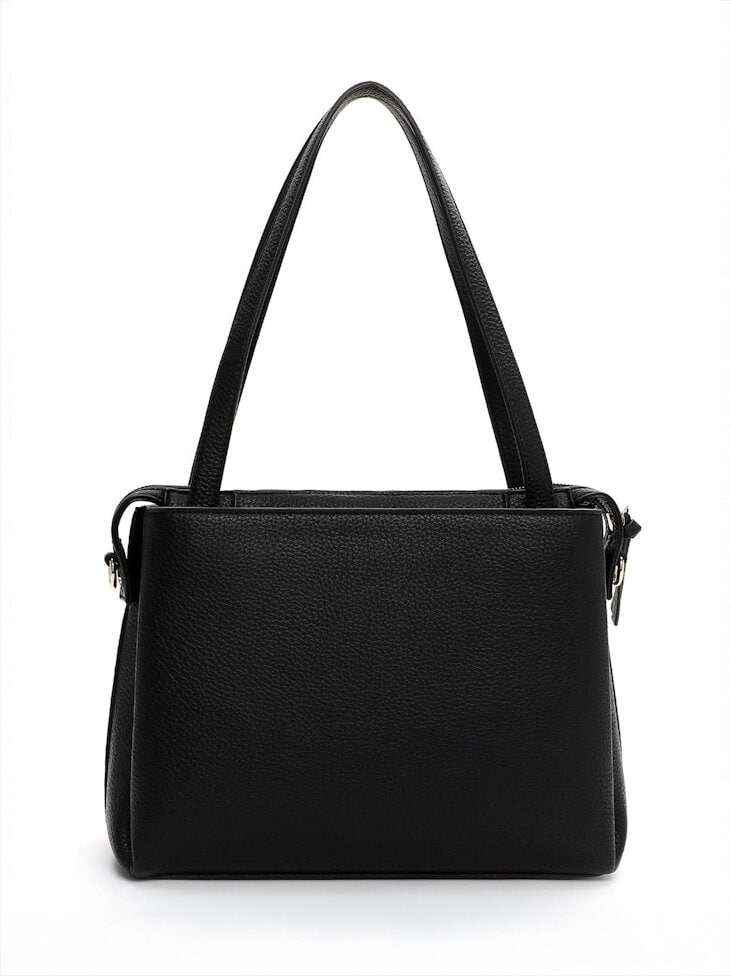 Tamaris bags - Gladis City Shopper M - Svart handväska i mjuk PU med struktur