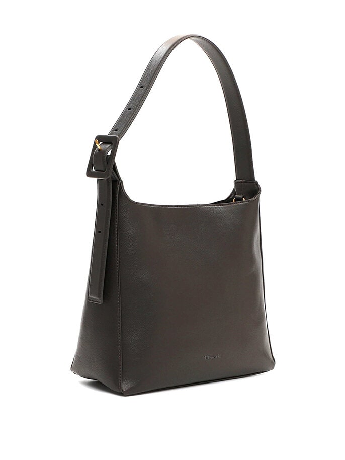 Tamaris bags - Gunda Pouch M - Mörkbrun stilren minimalistisk väska - två i en