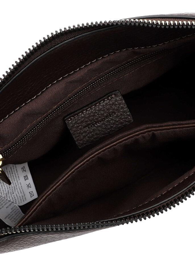 Tamaris bags - Galina Handbag zipper M - Mörkbrun handväska med struktur