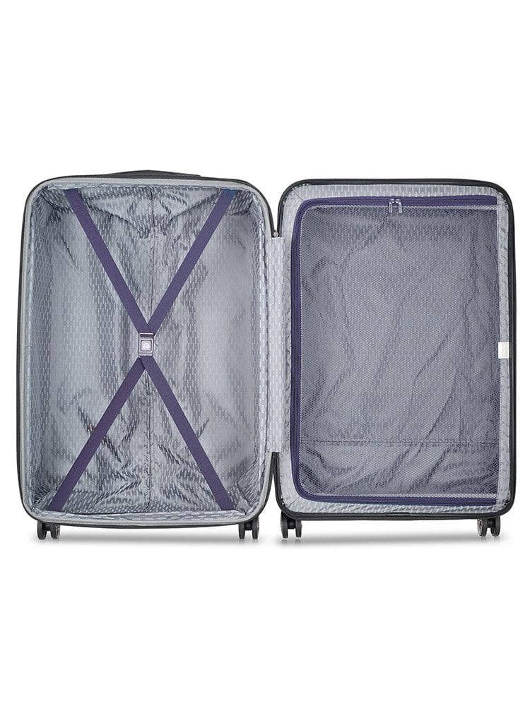 Delsey - Air Armour 77 Expandable - Mörklila resväska expanderbar