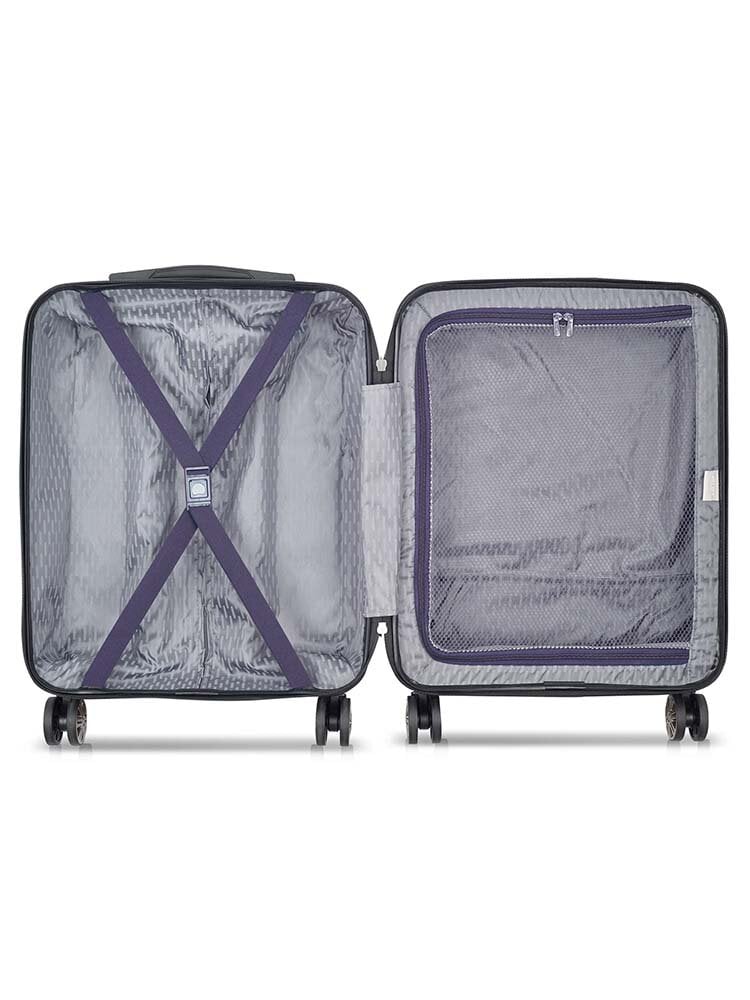 Delsey - Air Armour 55 Slim - Mörklila kabinväska