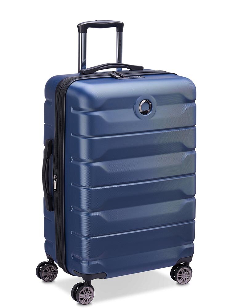 Delsey - Air Armour 68 Expandable - Mörkblå resväska expanderbar