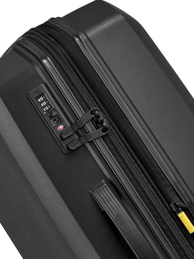 Delsey - Anvers Val Tr Ext 4dr 65.5 - Svart matt expanderbar resväska