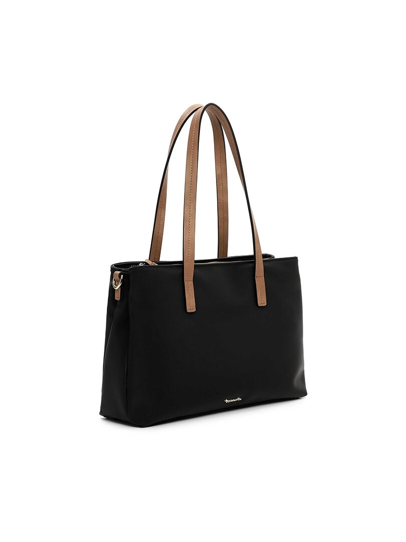 Tamaris bags - Gertraud City Shopper M - Svart handväska i tvåfärgat utförande