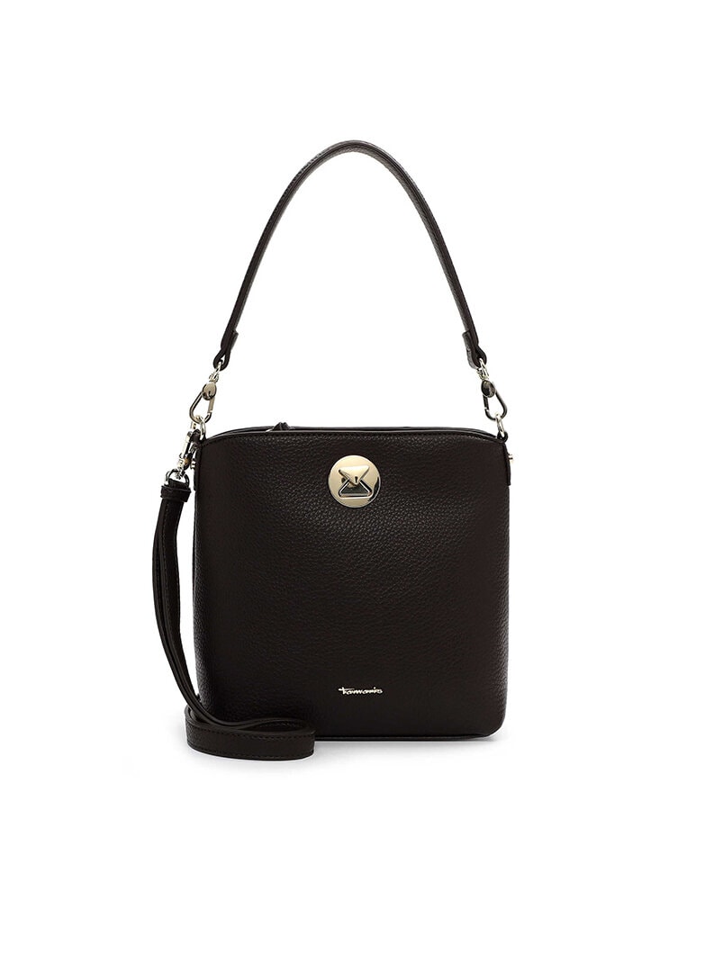 Tamaris Bags - Gladis Pouch S - Mörkbrun handväska i mjuk PU med struktur