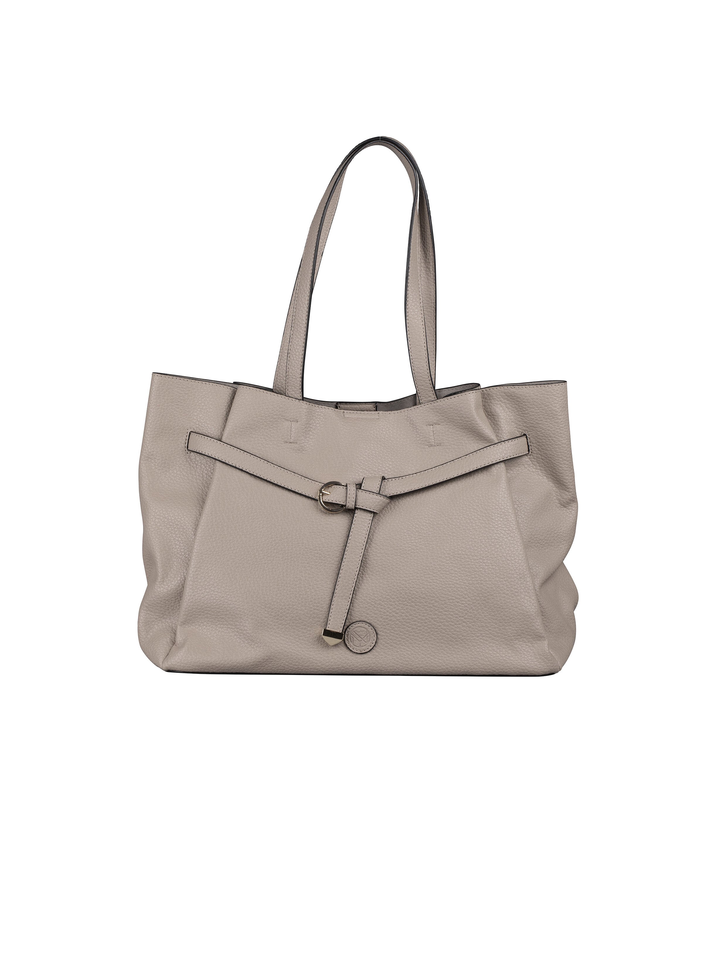 NYPD - Beige Axelväska med dekorativ knut