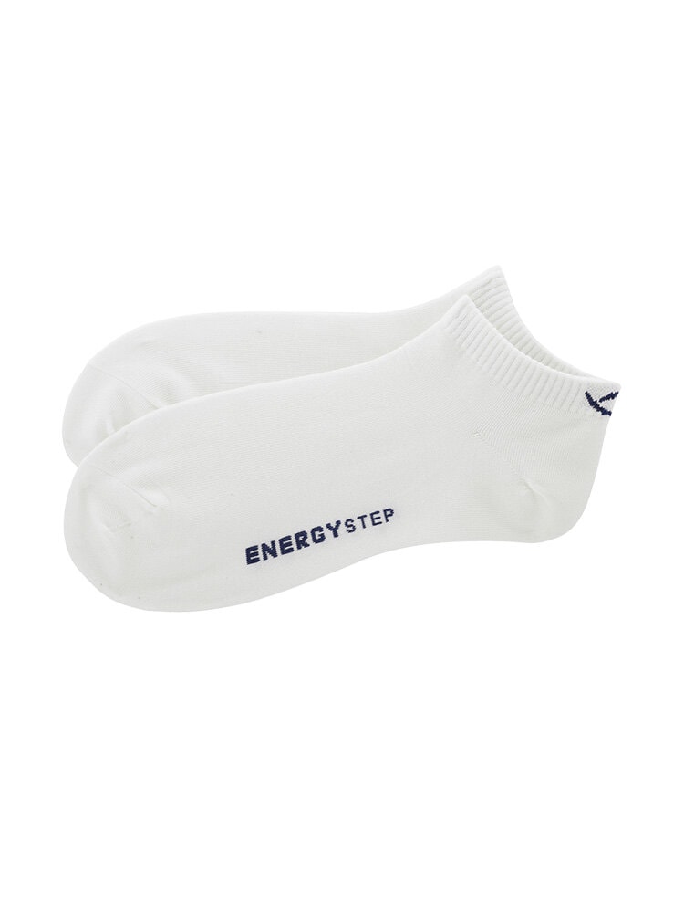 Energystep - Vita sneaker strumpor i bambu